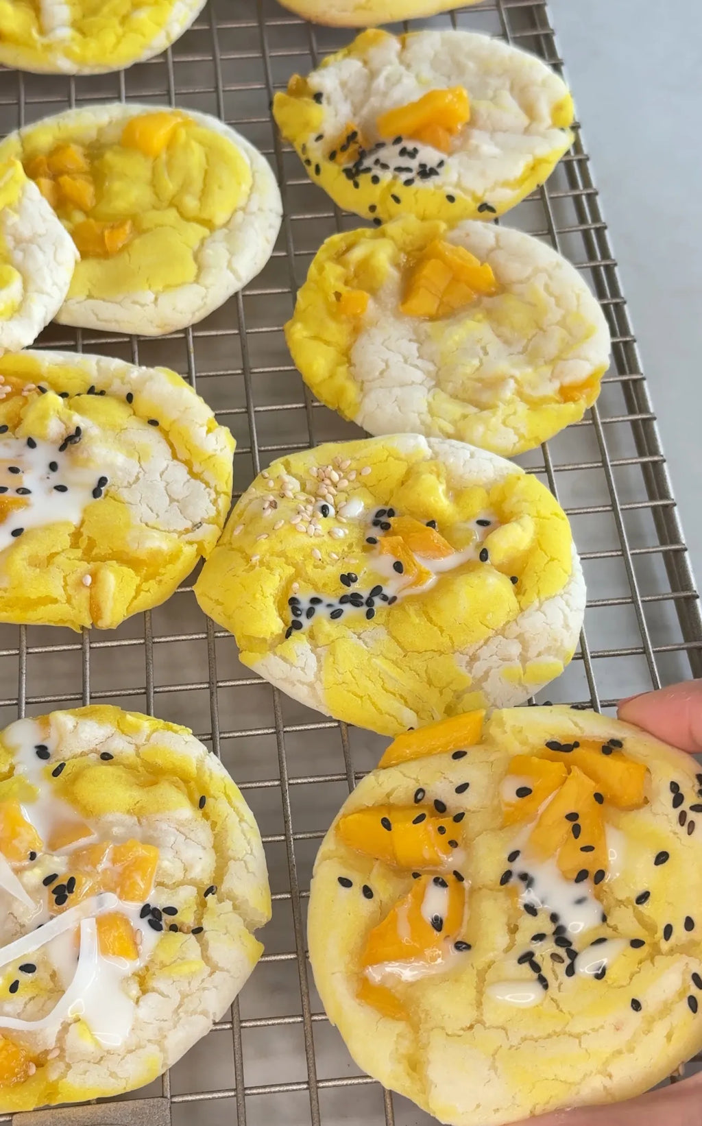Gluten-Free Mango Sticky Rice Cookies